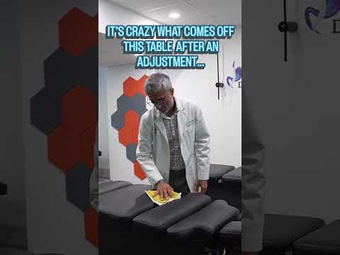 It’s Crazy What Gets Left Behind After an Adjustment 😂😱🙌🔥#chiropractic #stressrelief #tension