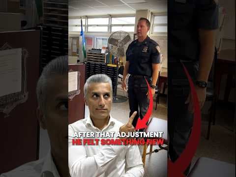NYPD Officer Gets Quick Tension Relief! 🚔🔥 | Satisfying Chiropractic Adjustment