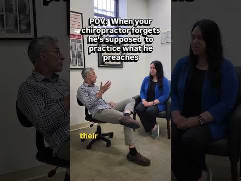 When the Chiropractor Needs to Practice What He Preaches 😂 #funny #posture #chiropractic