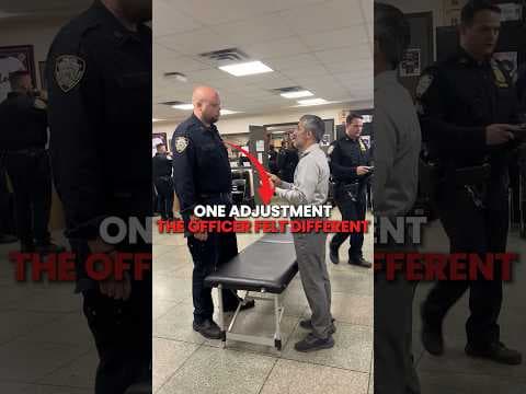 NYPD OFFICER FEELS AMAZING AFTER THIS ADJUSTMENT! 🙌🔥 #viral