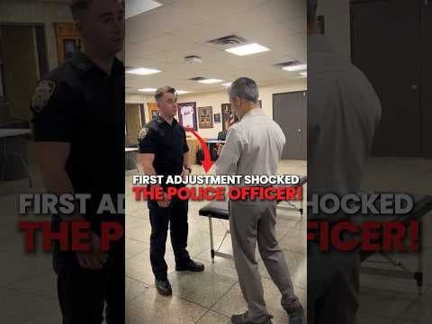 NYPD Officer’s Shocking Reaction After His First Adjustment!👀😲🙌