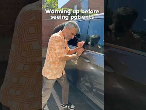 POV: Your Chiropractor Warming Up Before Your Appointment 🤣#chiropractor #nycchiropractor #funny