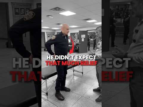 NYPD Officer Gets Amazing Tension Relief After This Adjustment!🙌🔥