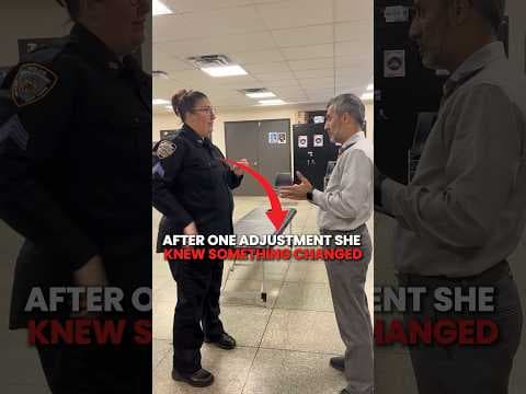 Watch This NYPD Officer Feel Instant Relief After This Adjustment!😱