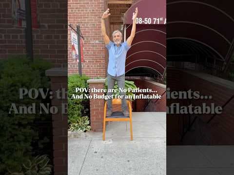 There are no Patients… And no budget for an inflatable😂 #chiropractor #nycchiropractor drnektalov